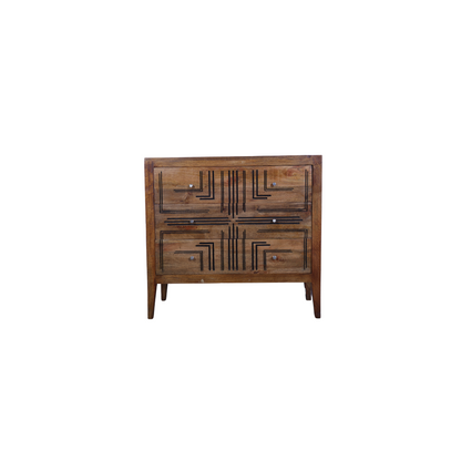 Solid Wood Chest Drawer For Living Room