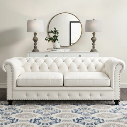 Aurelia Chesterfield Sofa | Deep Teal Tufted Velvet Sofa | Theom Living