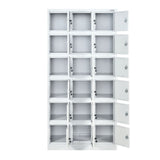 Industrial 18-Door Locker Cabinet | Heavy-Duty Steel Storage | SRK Steel Furniture