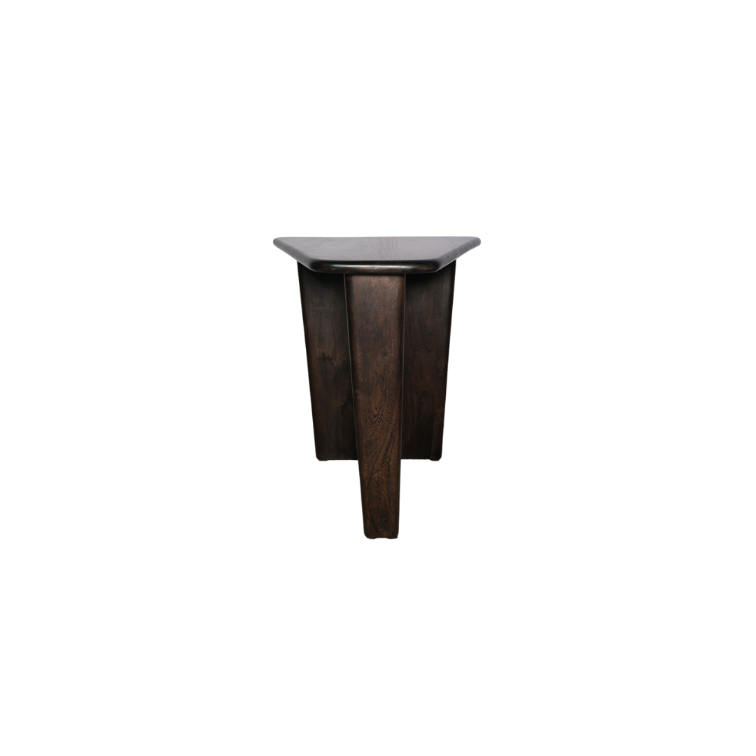 Stylish wood side table