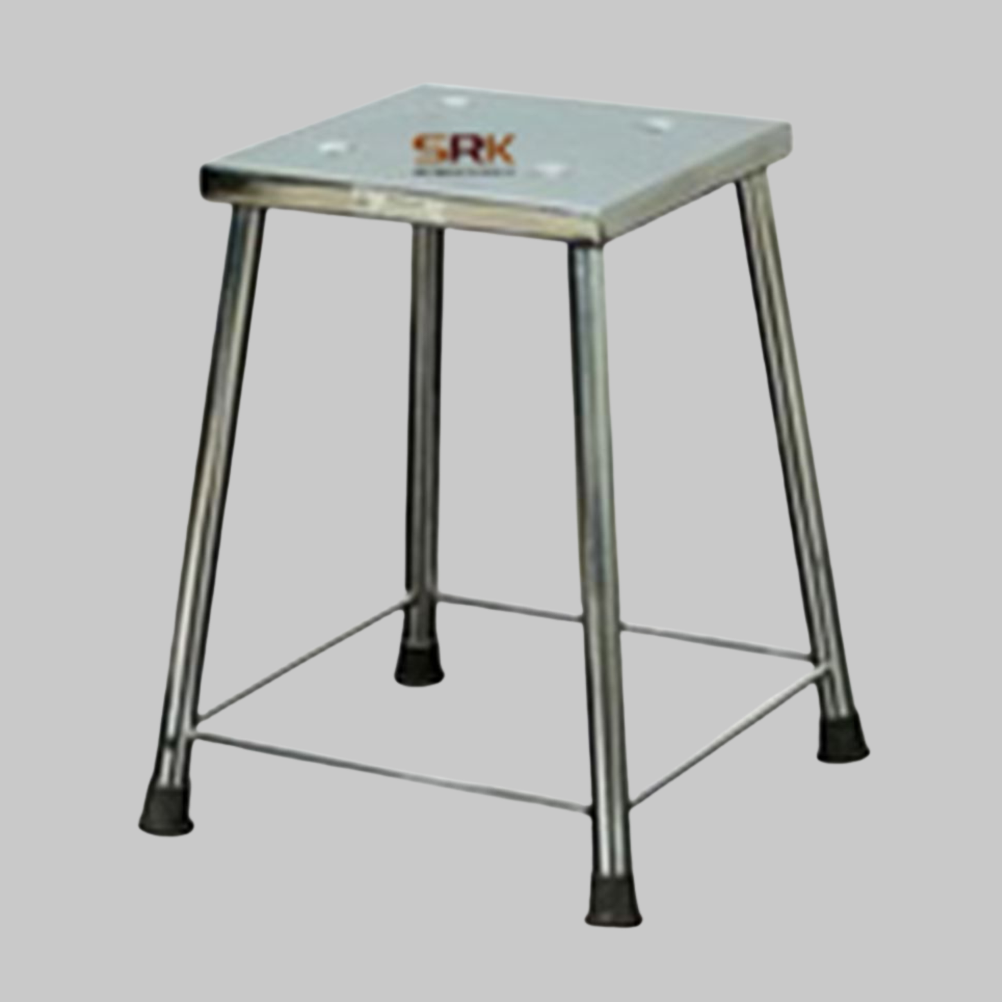 SRK Square Stainless Steel Stool/Stool/Home Stool/Kitchen Stool/Indoor Stool/Outer Stool/Medical Stool/SS Stool Office Stool