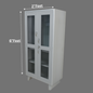 Office Steel Almirah with Glass Door