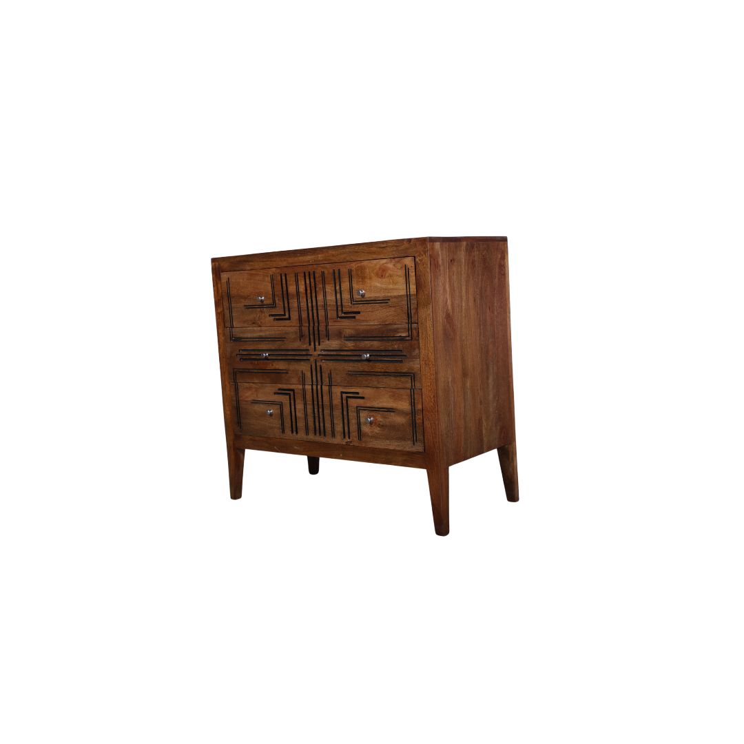 Solid Wood Chest Drawer For Living Room