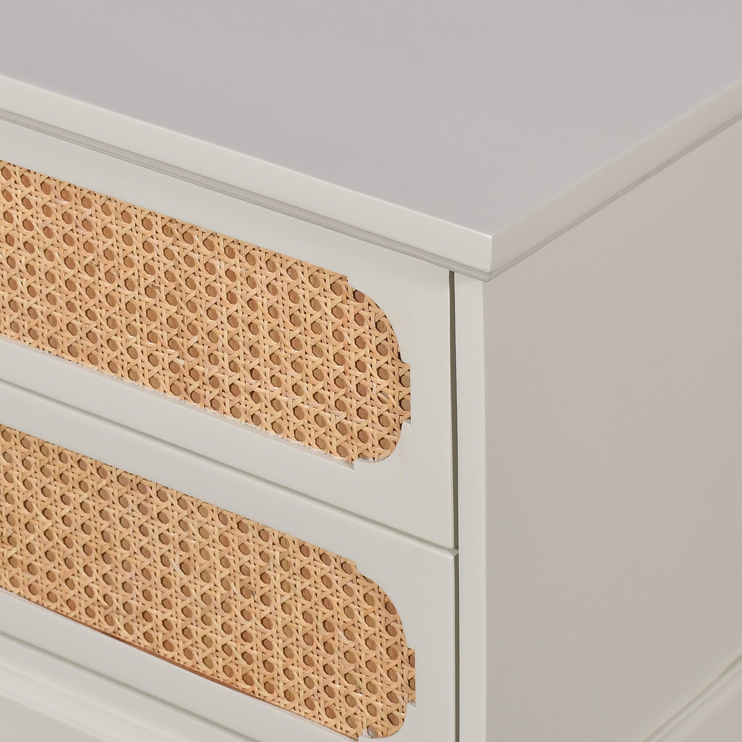 Arista Cane-Front Chest of Drawers