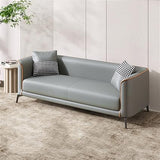 Vittoro Fusion Sofa | Tan Leather & Checkered Fabric Designer Sofa | Theom Living