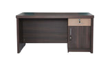 Executive Office Desk – Dark Wenge Finish with Beige Accents | SRK Modular Furniture Co.