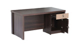 Executive Office Desk – Dark Wenge Finish with Beige Accents | SRK Modular Furniture Co.
