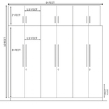 Astra Classic Wardrobe | Full-Height Modular Storage | Walnut Wood Finish | SRK Modular Furniture