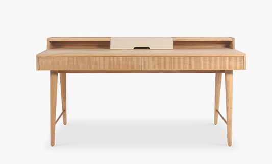 Premium Solid Wood Desk – Stylish & Durable Home Office Furniture