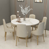 SRK Furniture White Cobe Dining Table