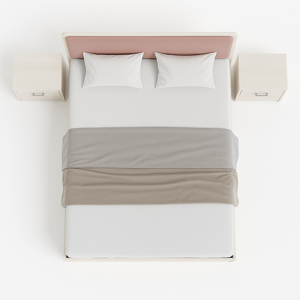 Ivory Bliss Bed with Nightstands