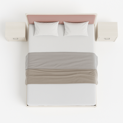 Ivory Bliss Bed with Nightstands