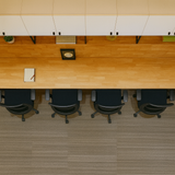 The Vertex Quad Modular Workstation | 4-Seater Office Desk with Overhead Cabinets & Chairs