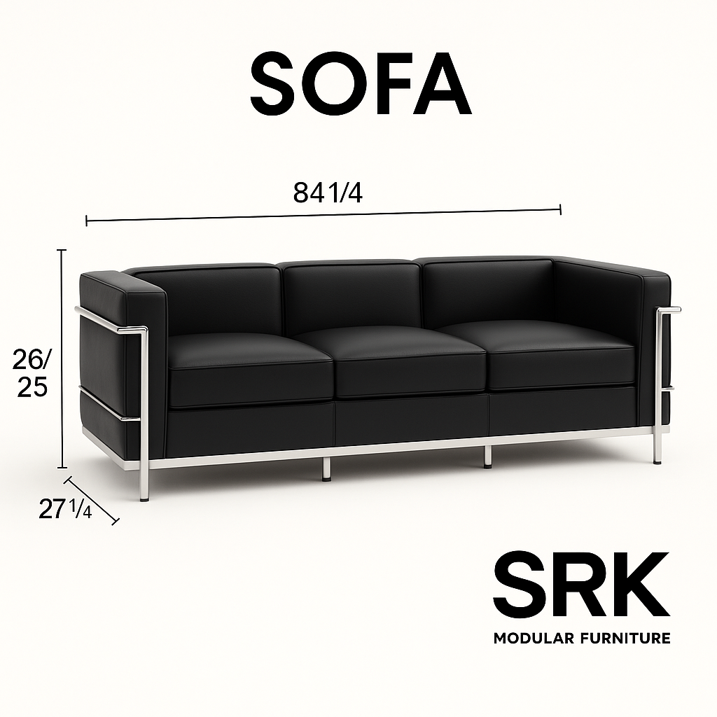 Black Sofa Premium Look.