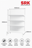 Perforated Display Rack | Heavy-Duty Metal Retail Shelving Unit | SRK Modular Furniture