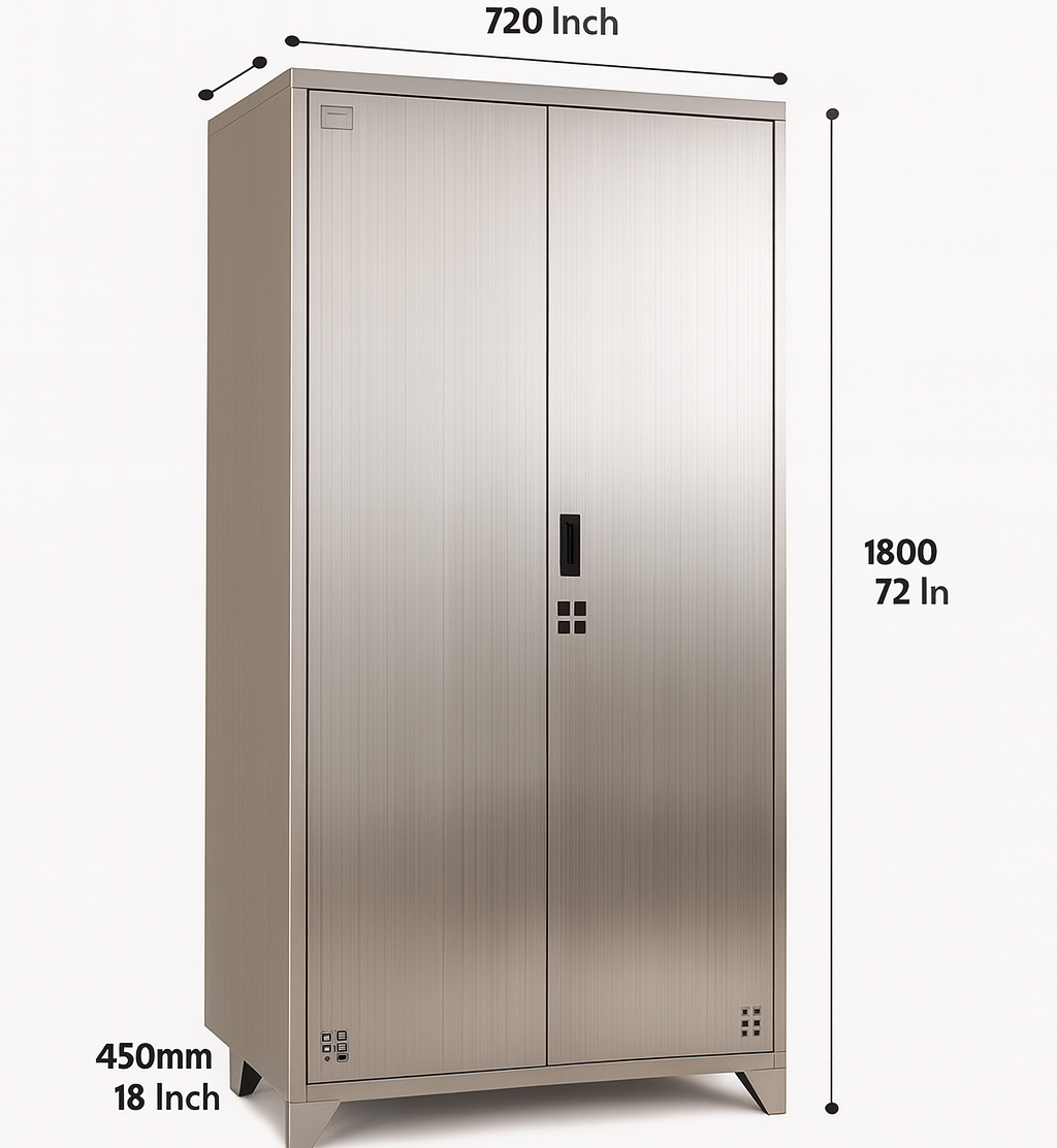 Stainless Steel Locker | Industrial-Grade SS 304 Storage Cabinet | SRK Modular Furniture