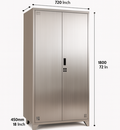Stainless Steel Locker | Industrial-Grade SS 304 Storage Cabinet | SRK Modular Furniture