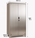 Stainless Steel Locker | Industrial-Grade SS 304 Storage Cabinet | SRK Modular Furniture