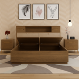 Axton Wooden Storage Bed with Side Table Collection