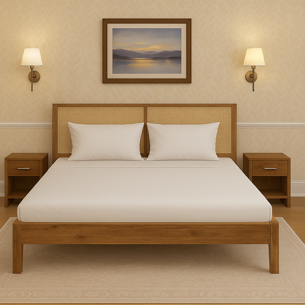 Harmony Cane Bed with Side Tables Collection