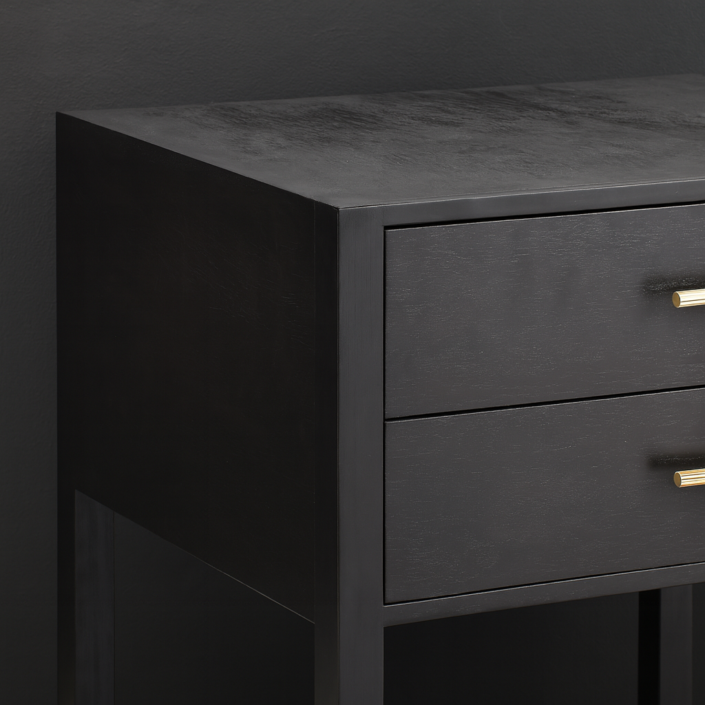 Aurelia Noir Two-Drawer Side Table Collection