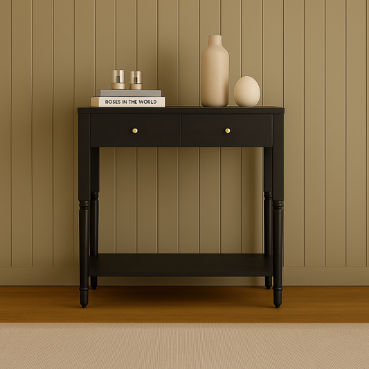 Noir Elegance Bedside Table Collection