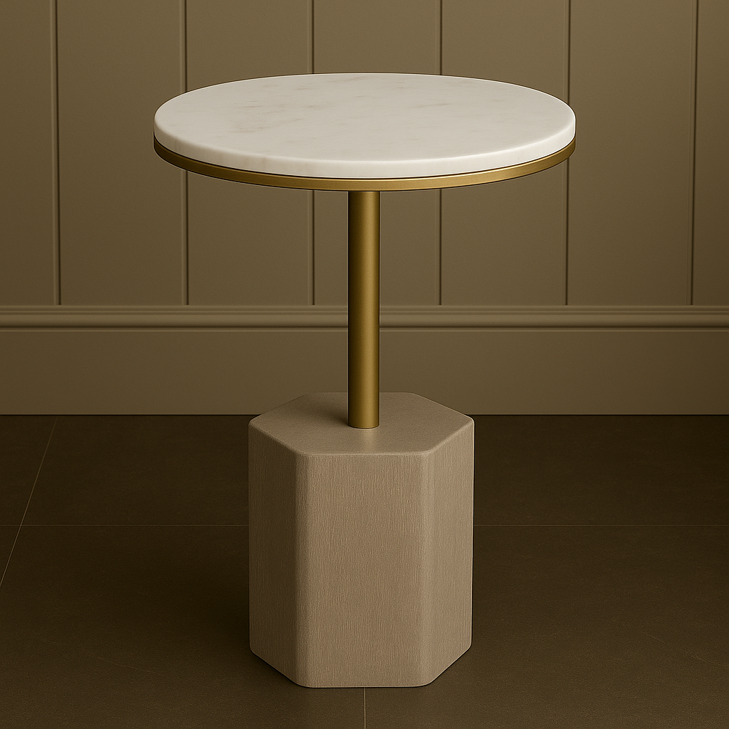 Lunara Marble Accent Table Collection