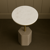 Lunara Marble Accent Table Collection