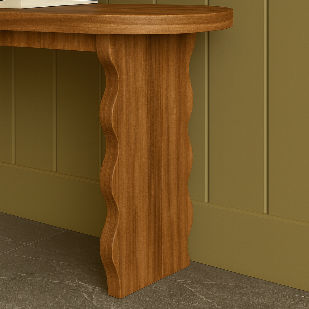 Wave Line Table WaveLine Wooden Console Table Collection – THEOMLIVING