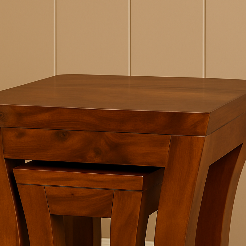 CurveNest Wooden Sidetable (Set of 2) Collection