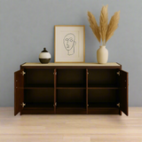 Sideboard Walnut Finish Style Dressers Storage