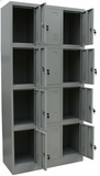 12-Door Steel Locker Cabinet | Industrial Storage Unit | SRK Modular Furniture