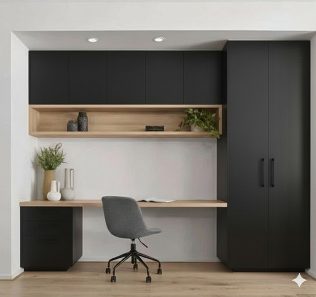 The Zenith Executive Workstation System | L-Shaped Desk & LED Storage Unit "