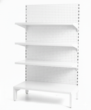 Perforated Display Rack | Heavy-Duty Metal Retail Shelving Unit | SRK Modular Furniture