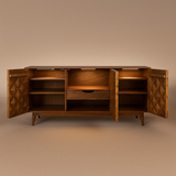 GeoPattern Mid-Century Wooden Sideboard