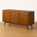 GeoPattern Mid-Century Wooden Sideboard