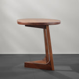 Solid Sheesham Wood Modern Side Table – Handcrafted Accent Furniture