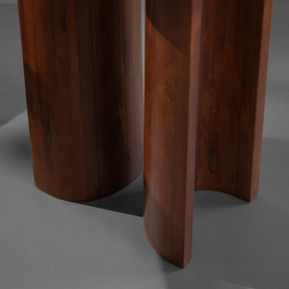 Solid Wood Round Side Table – Modern Accent End Table for Living Room, Bedroom & Office Décor