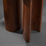 Solid Wood Round Side Table – Modern Accent End Table for Living Room, Bedroom & Office Décor