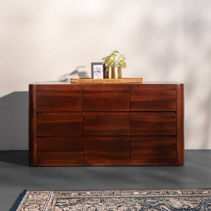 Solid Wood Chest of Drawers – Modern 6-Drawer Dresser for Bedroom Storage & Living Room Furniture