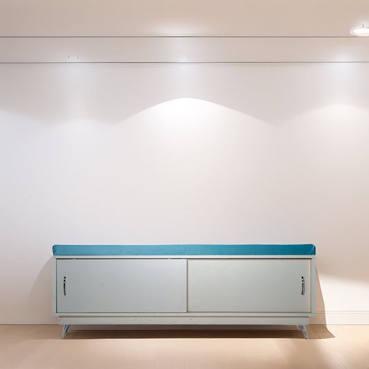 Srk- Hallway Shoe Bench Wooden Shoe Rack 2 Tier Hidden Shoe Cabinet with Flip-Drawer