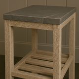 Aurevia Stone-Top Side Table Collectio