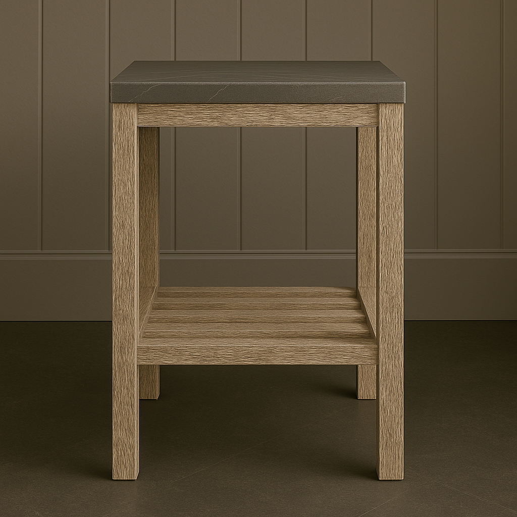 Aurevia Stone-Top Side Table Collectio