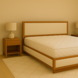 Terrana Solid Wood Upholstered Bed with Side Tables Collection
