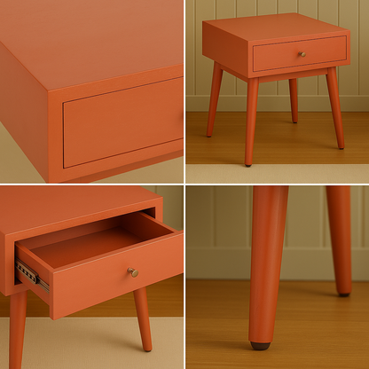 Aurelia Terracotta Wooden Side Table Collection