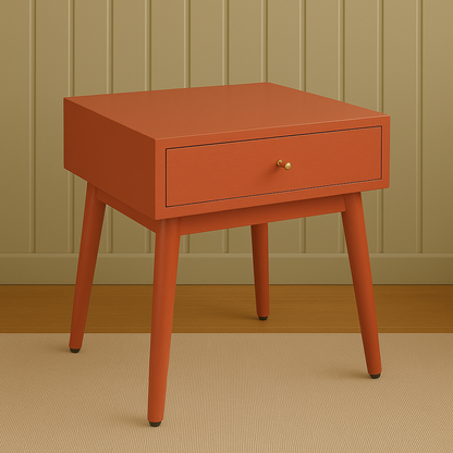 Aurelia Terracotta Wooden Side Table Collection