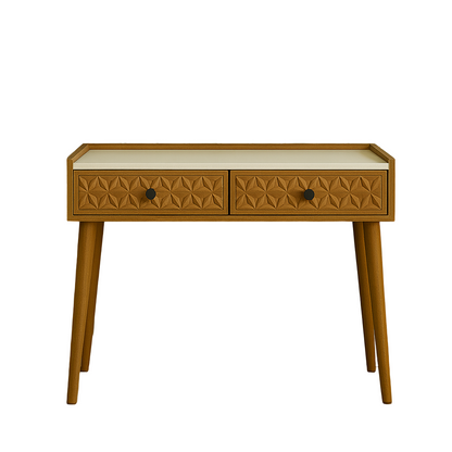 Orion Mid-Century Console Table with Marble Top