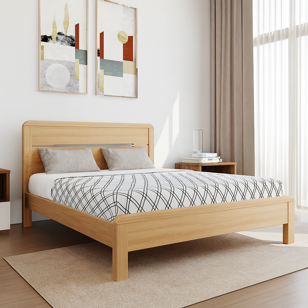 Lyra Light Oak Bedroom Collection