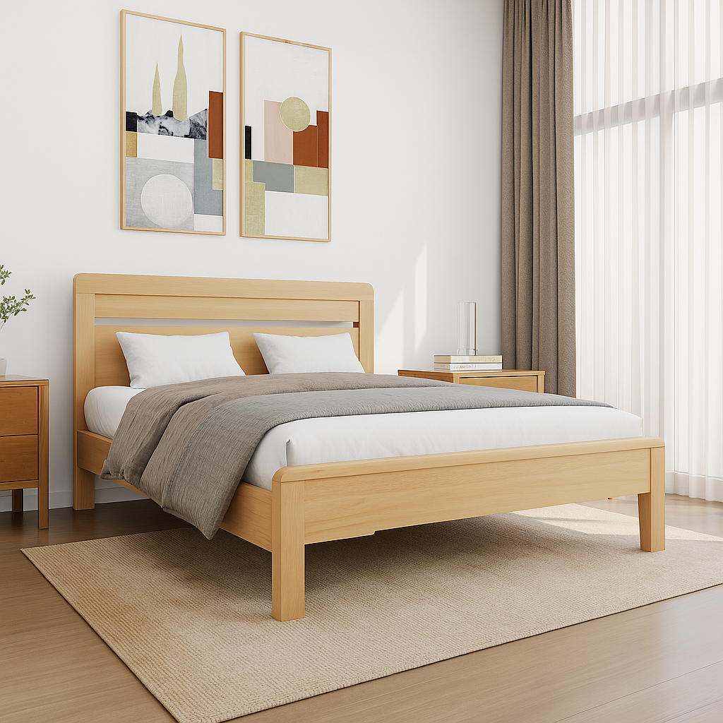 Lyra Light Oak Bedroom Collection