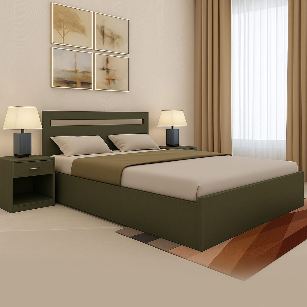 Prestona Luxe Bed with Side Table Collection